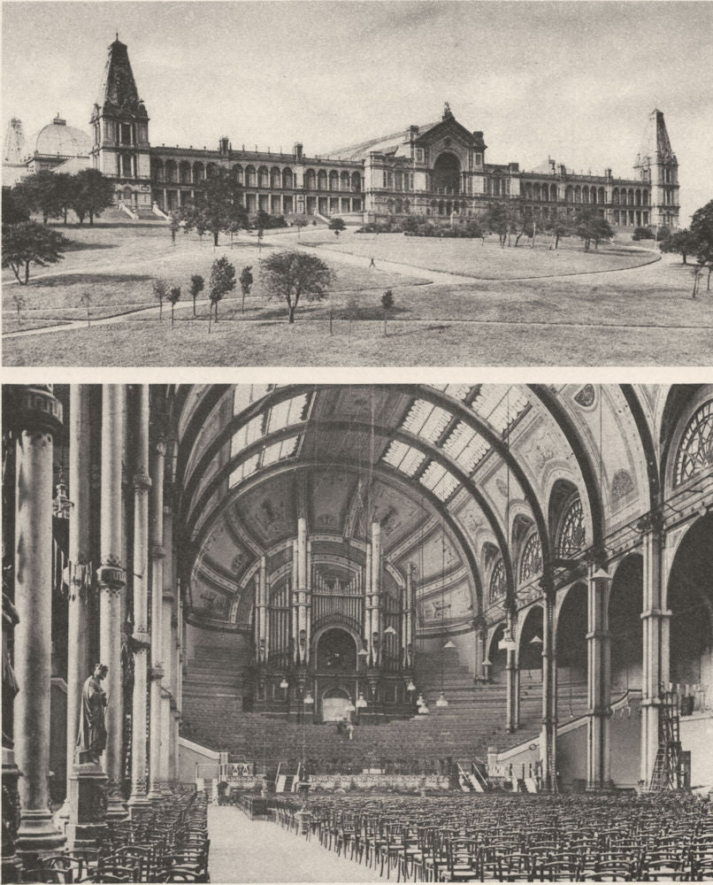 LONDON. Alexandra Palace where it stands on Muswell Hill 1926 old print